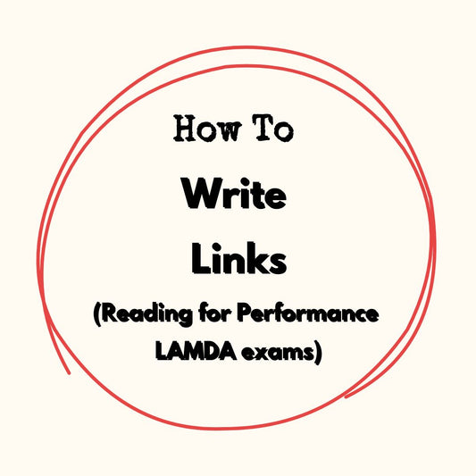 How To Write Links for Reading for Performance
